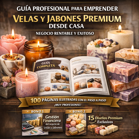 Emprende con tu fábrica de Velas y Jabones Premium